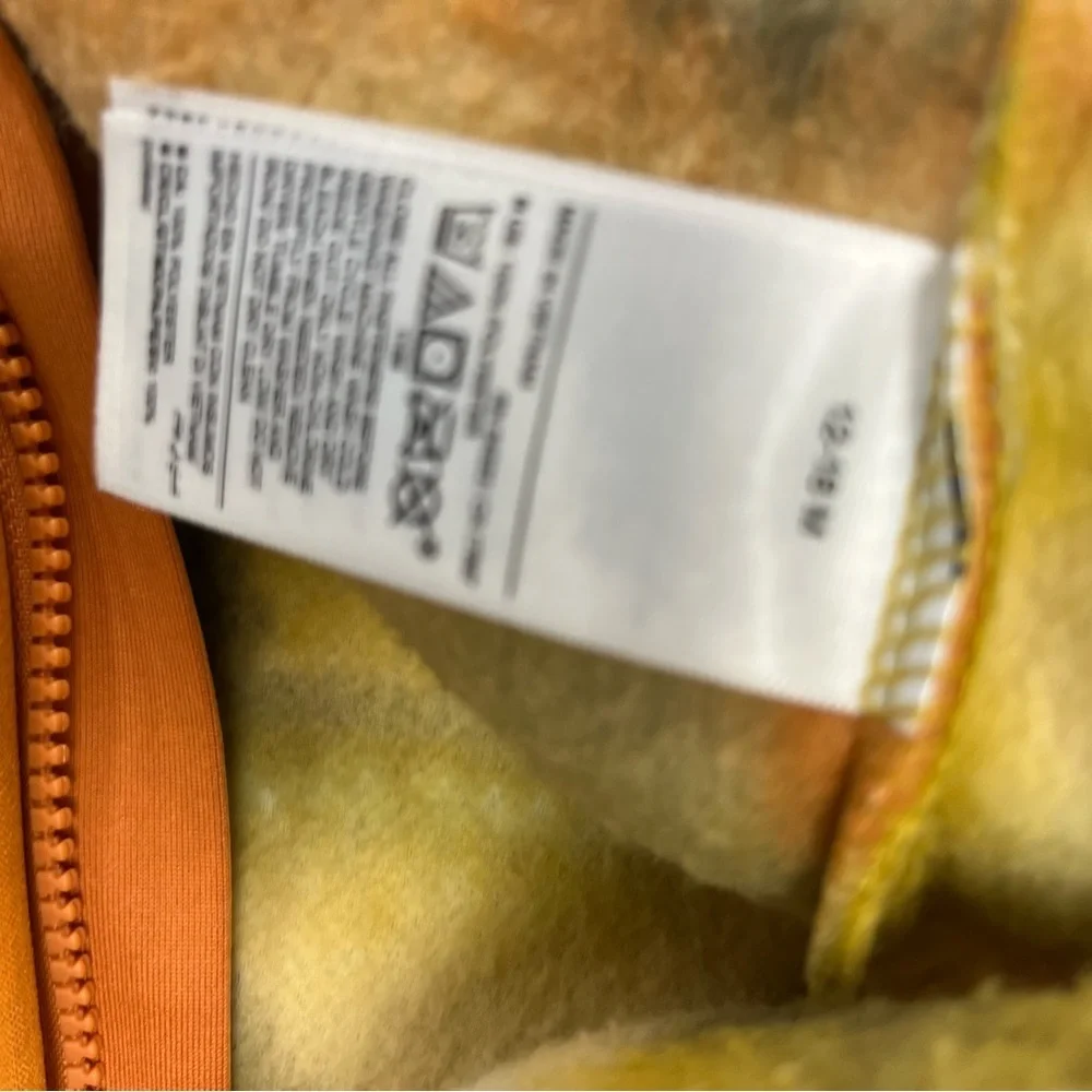 Old Navy 12-18m Yellow Mountain Print Hooded Fleece One-Piece
